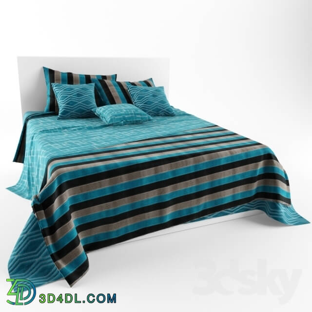 Bed - bedspread with pillows