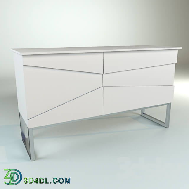 Sideboard _ Chest of drawer - TV cupboard white secret