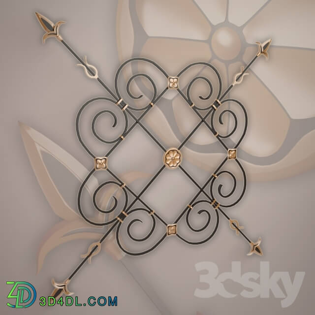 Other architectural elements - Decorative wrought-iron element