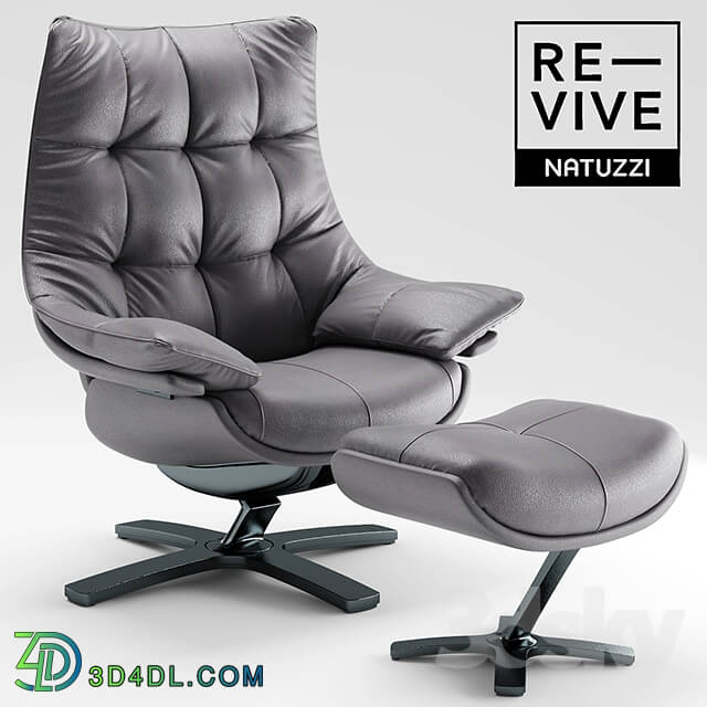 Arm chair - Armchair Re-vive by Natuzzi