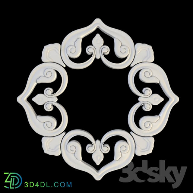 Decorative plaster - Hermitage socket P-97