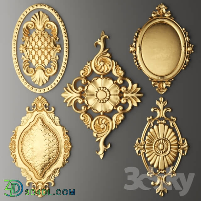 Decorative plaster - Set stucco decoration