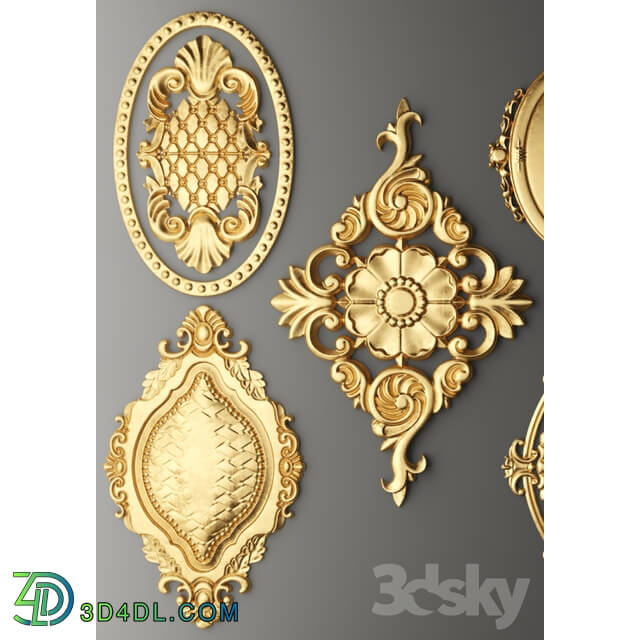 Decorative plaster - Set stucco decoration