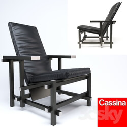 Arm chair - CASSINA_635_BLACK 