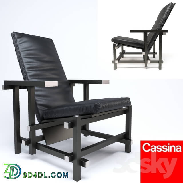 Arm chair - CASSINA_635_BLACK