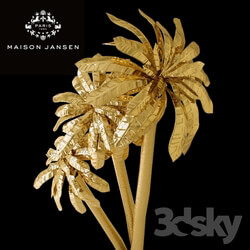 Other decorative objects - Maison Jansen Gold Palm Tree 