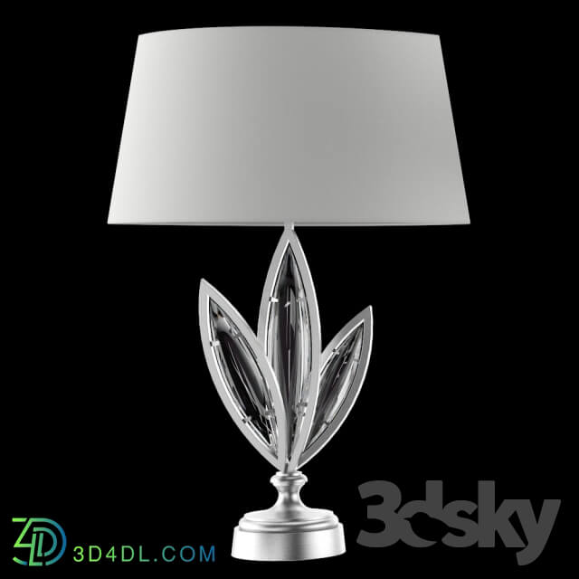 Table lamp - Fine Art Lamps 854610-11 _Silver_ smooth crystals_