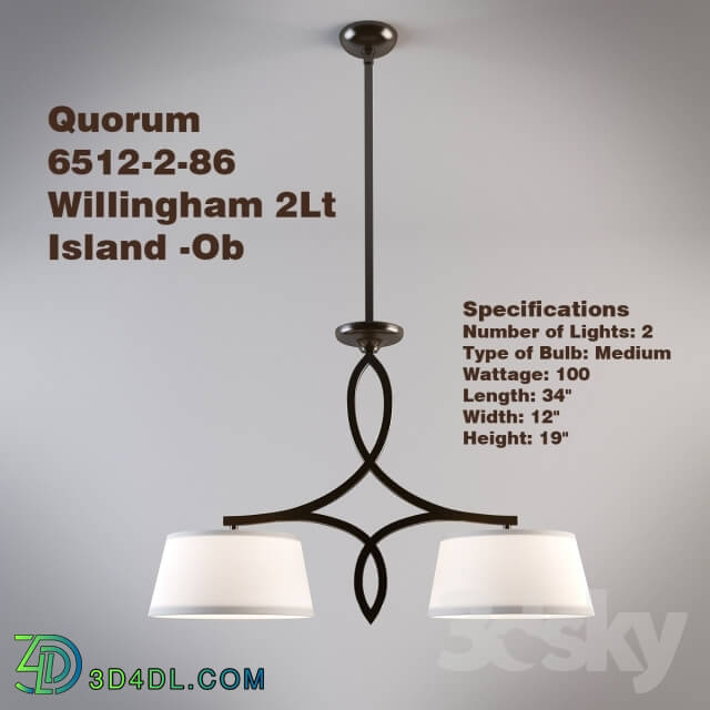 Ceiling light - Quorum Willingham Island