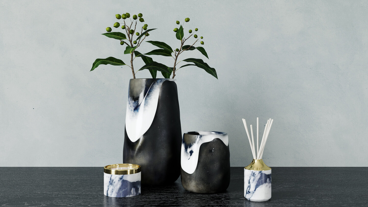 Maxtree-Interior Vol01 Tonal Wash Vases