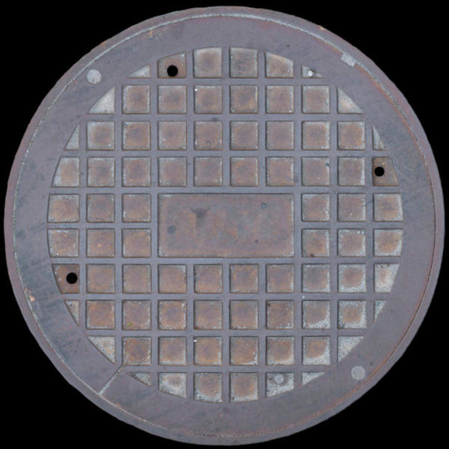 City Street Manhole Cover (004)