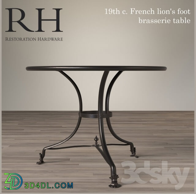 Table - A set of tables Parisian Brasserie Tables Restoration Hardware