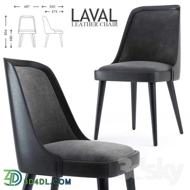 Chair - LAVAL LEATHER CHAIR