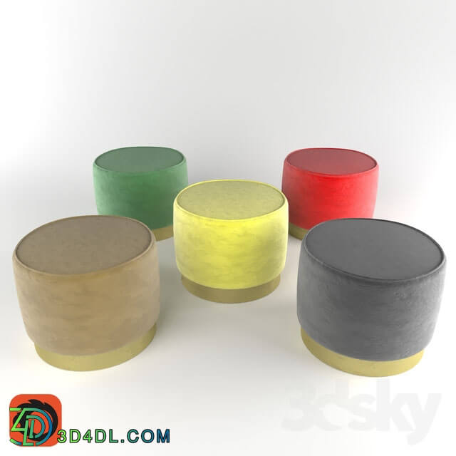 Other soft seating - Rounded pouf