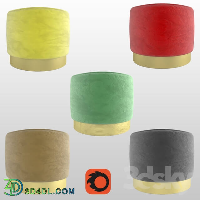 Other soft seating - Rounded pouf