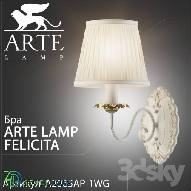 Wall light - Bra arte lamp Felicita A2065AP-1WG