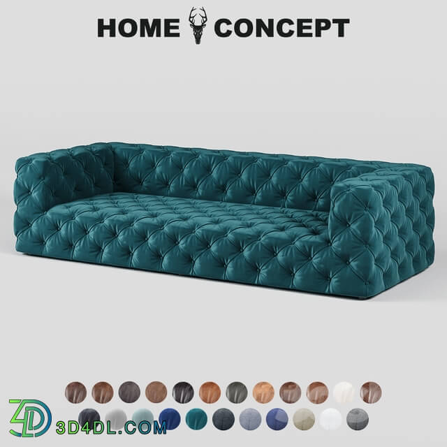 Sofa - OM Tribeca triple sofa quilted_ Tribeca Tufted 3 Seater