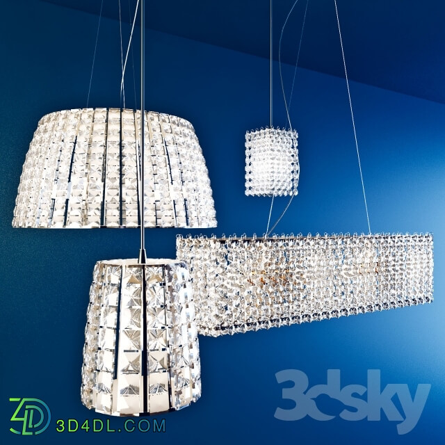 Ceiling light - Crystal chandelier set