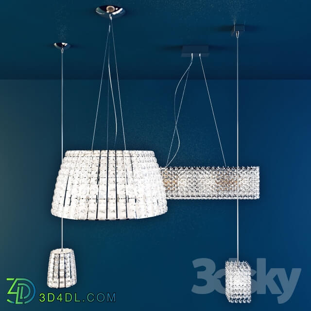 Ceiling light - Crystal chandelier set