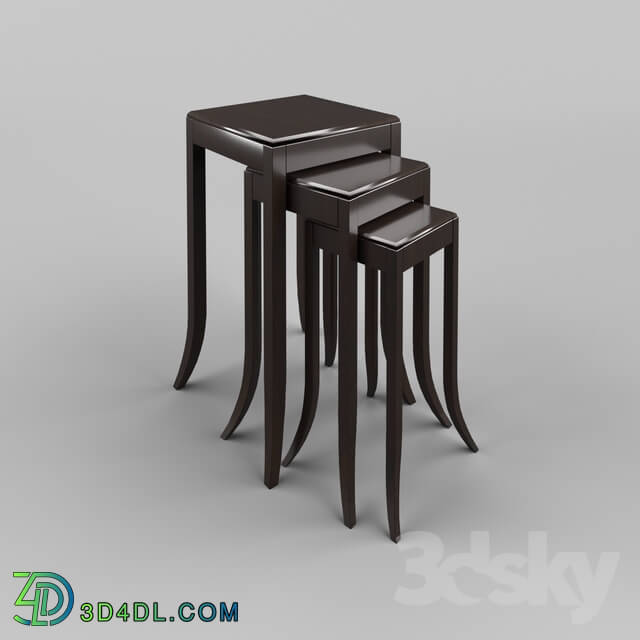 Table - OM Side Table Fratelli Barri MESTRE in mahogany veneer finish _Mahogany C__ FB.ET.MES.208