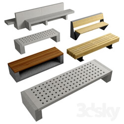 Other architectural elements - Benches for the street _ESCOFET_ 