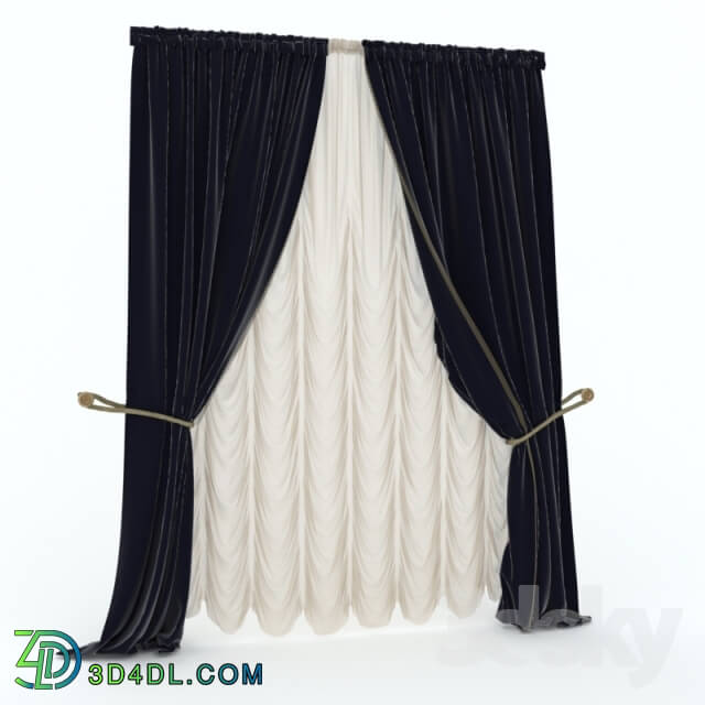 Curtain - Blind classic fringed