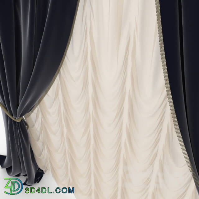 Curtain - Blind classic fringed