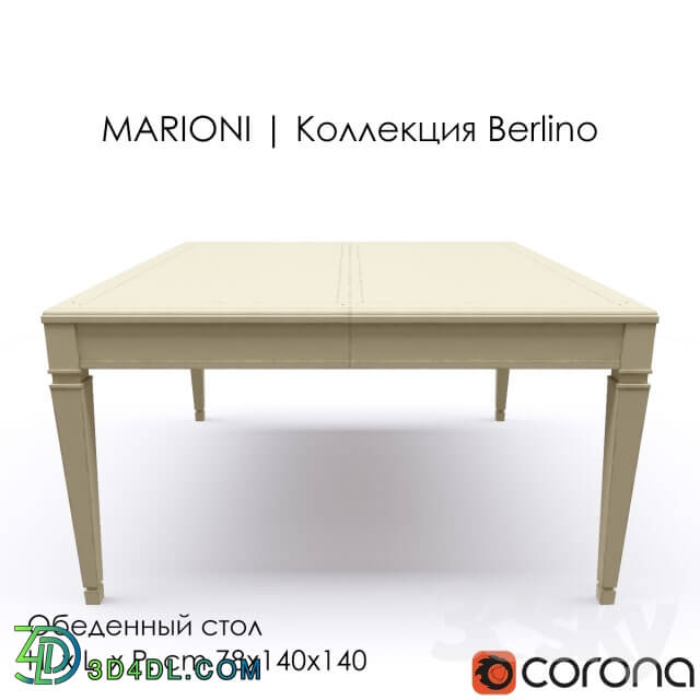 Table - Dining table MARIONI _ BERLINO