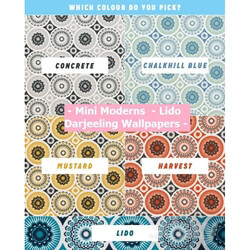 Wall covering - Mini Moderns - Lido Darjeeling Wallpapers 