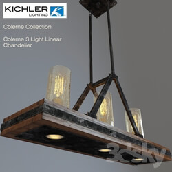 Ceiling light - Kichler Colerne 3 Light Linear Chandelier 