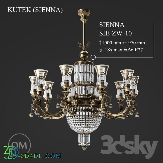 Ceiling light - KUTEK _SIENNA_ SIE-ZW-10