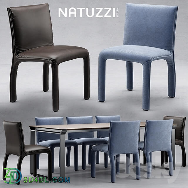 Table _ Chair - Table and chairs natuzzi Hedi