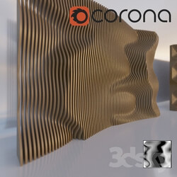 Other decorative objects - Parametric wood panel 