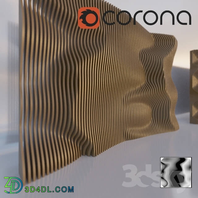 Other decorative objects - Parametric wood panel