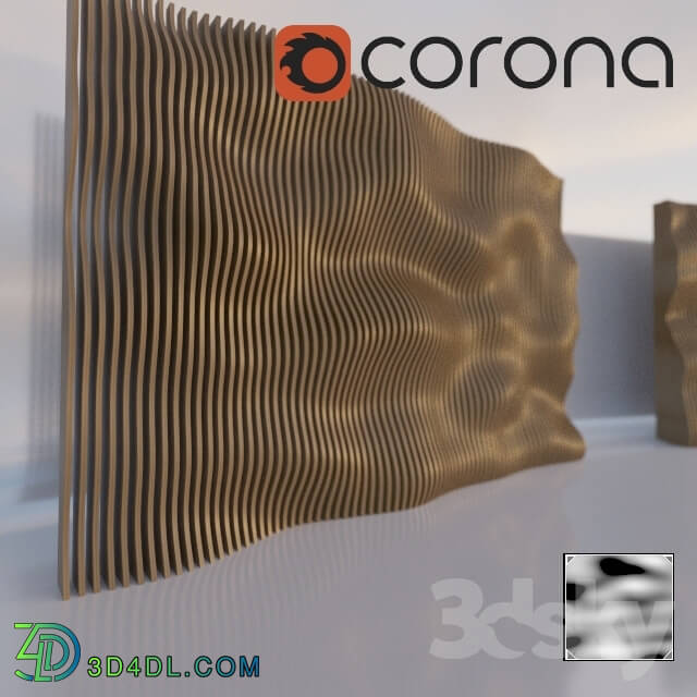 Other decorative objects - Parametric wood panel