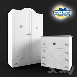 Wardrobe - Wardrobe and chest of drawers Baby Expert Gioiello 