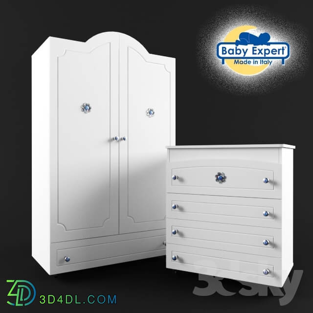 Wardrobe - Wardrobe and chest of drawers Baby Expert Gioiello