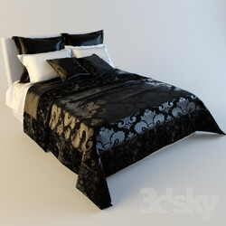Bed - cover with velvet trimmed 