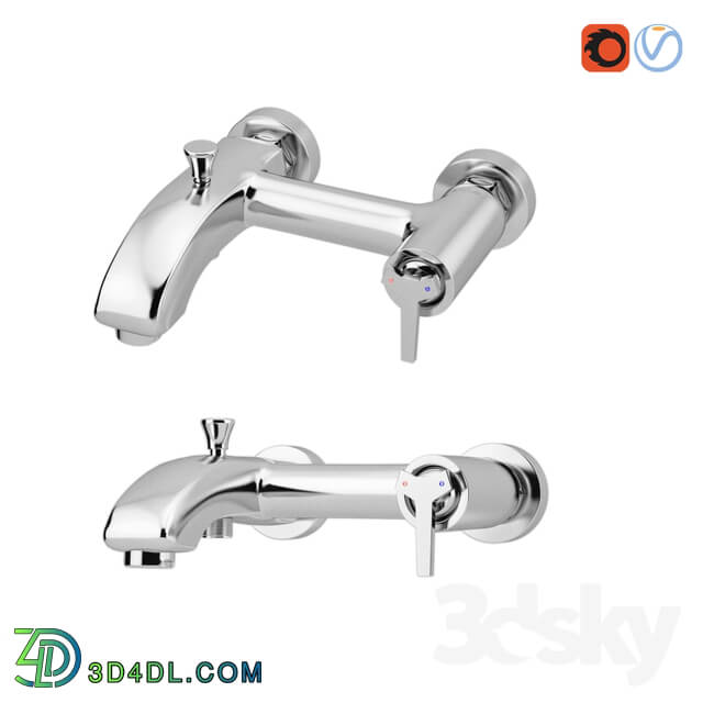 Faucet - Bravat Waterfall Bath Mixer