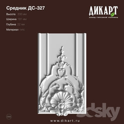 Decorative plaster - www.dikart.ru Ds-327 306x181x22mm 13.8.2019 