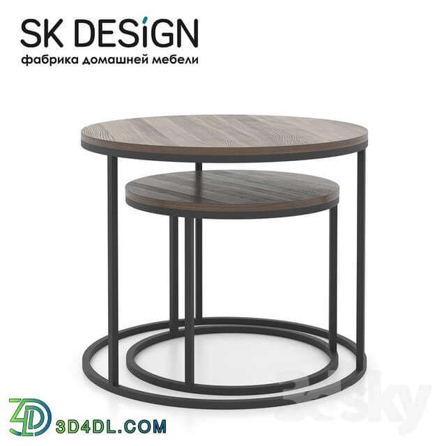 Table - OM Set of round coffee tables Loft
