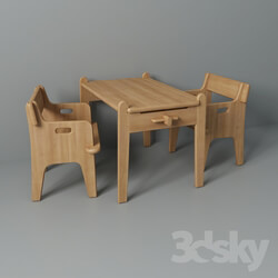 Table _ Chair - CH410 Peter__39_s Chair and CH411 Peter__39_s Table 