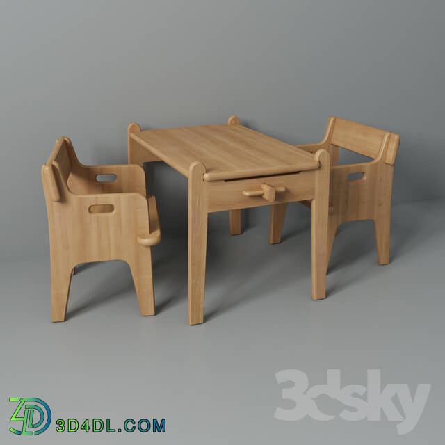 Table _ Chair - CH410 Peter__39_s Chair and CH411 Peter__39_s Table