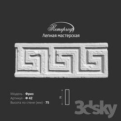 Decorative plaster - Frieze F42 Peterhof - stucco workshop 