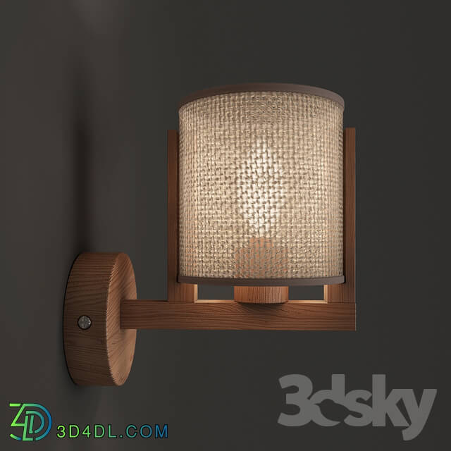 Wall light - Moreno wall lamp with beige lampshade