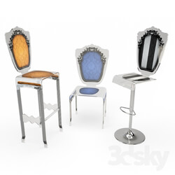 Chair - Baroque plastic furniture 