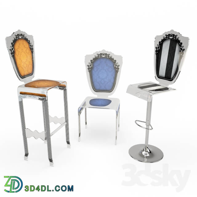 Chair - Baroque plastic furniture