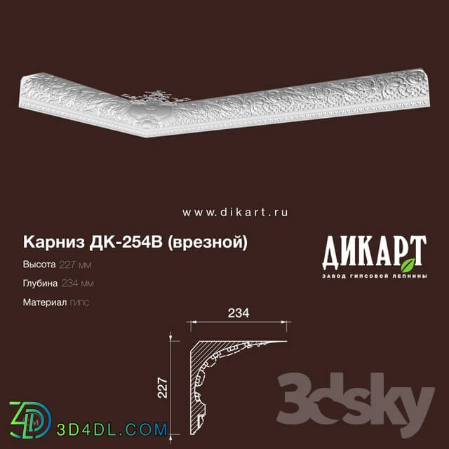 Decorative plaster - www.dikart.ru Dk-254V 227Hx234mm 08_21_2019