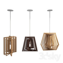 Ceiling light - Twist Wooden Lamps 