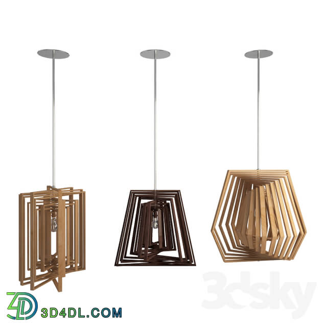 Ceiling light - Twist Wooden Lamps