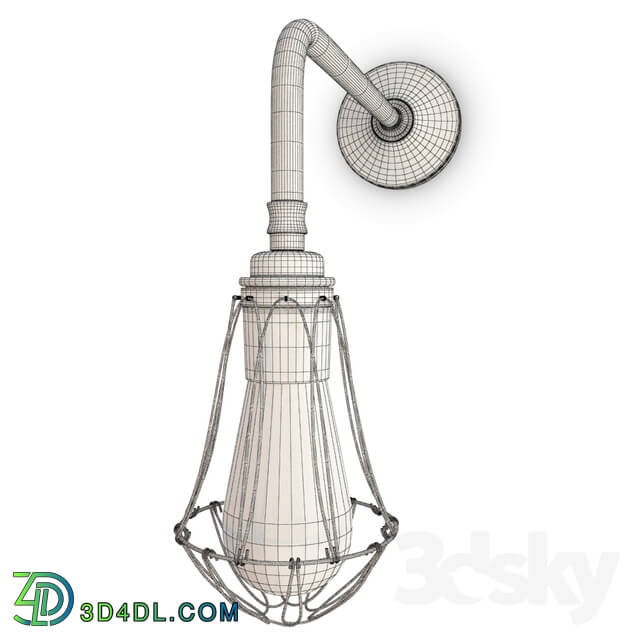 Wall light - Vintage Cage Wall Lamp